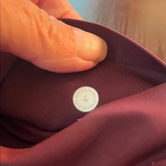 lululemon athletica Burgundy Leggings - Picture 2 of 7